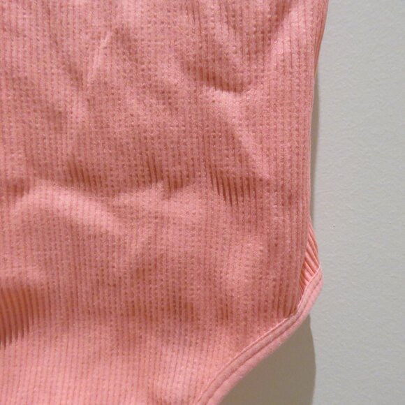 ARITZIA SUNDAY BEST Ribbed Seamless Bodysuit in Neon Sunset Stretch Feminine M/L - Picture 6 of 13